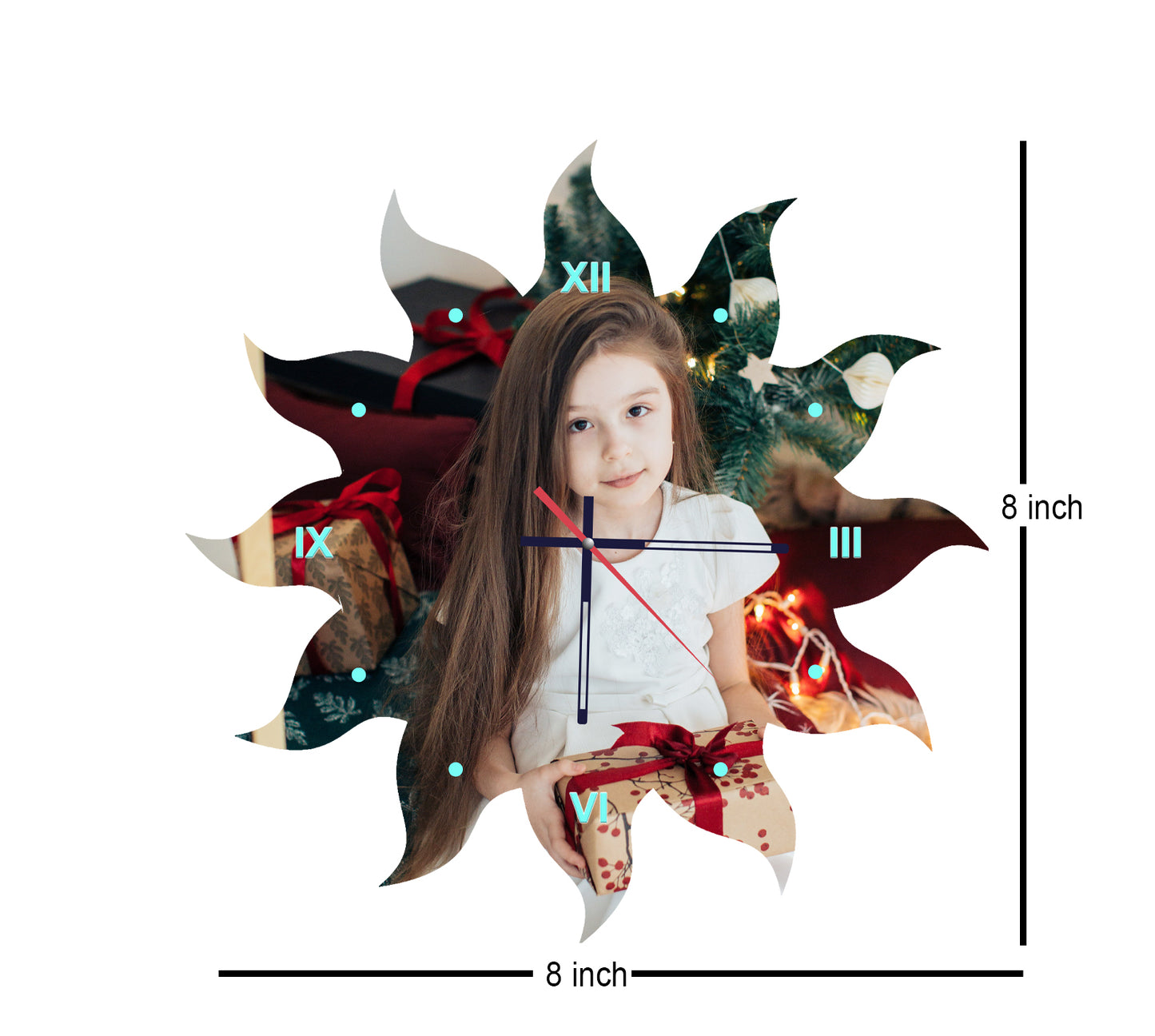 Sun Dew - Personalized Acrylic Photo Wall Clock