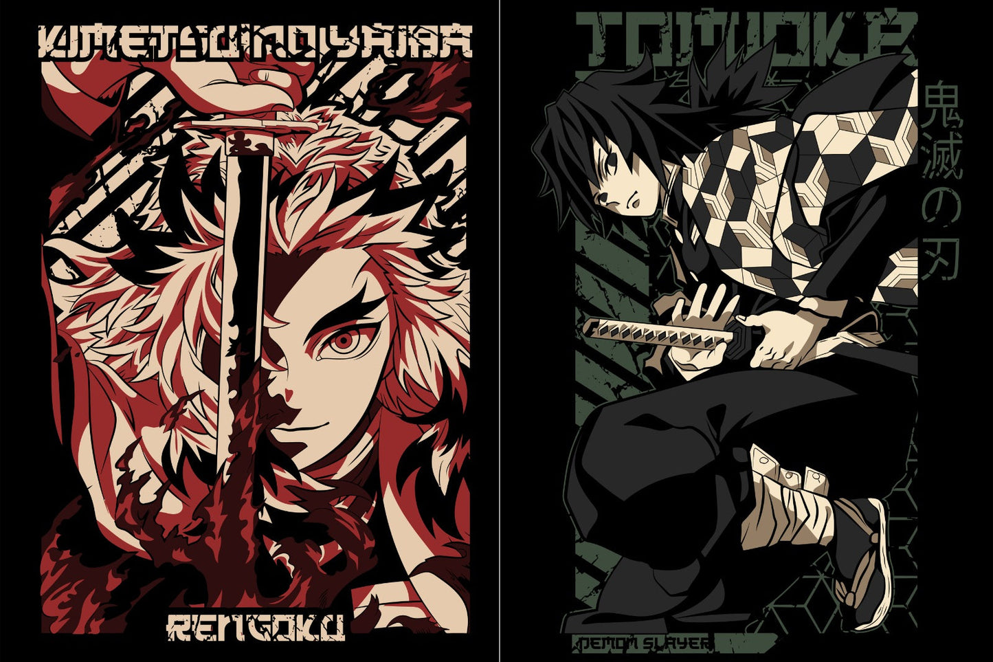 Demon Slayer Anime Posters Collection A4