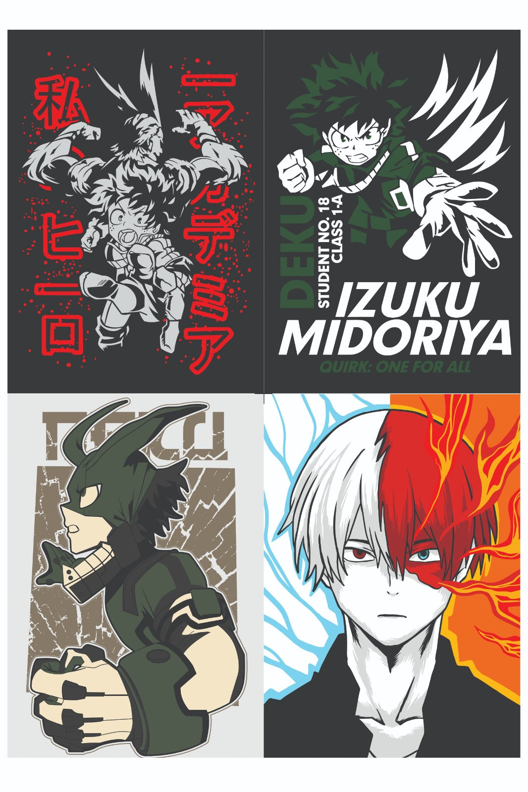 My Hero Academia Anime Posters Collection A5