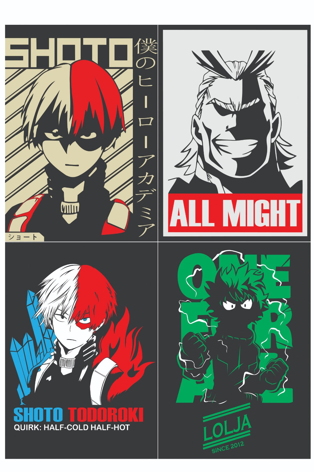 My Hero Academia Anime Posters Collection A5