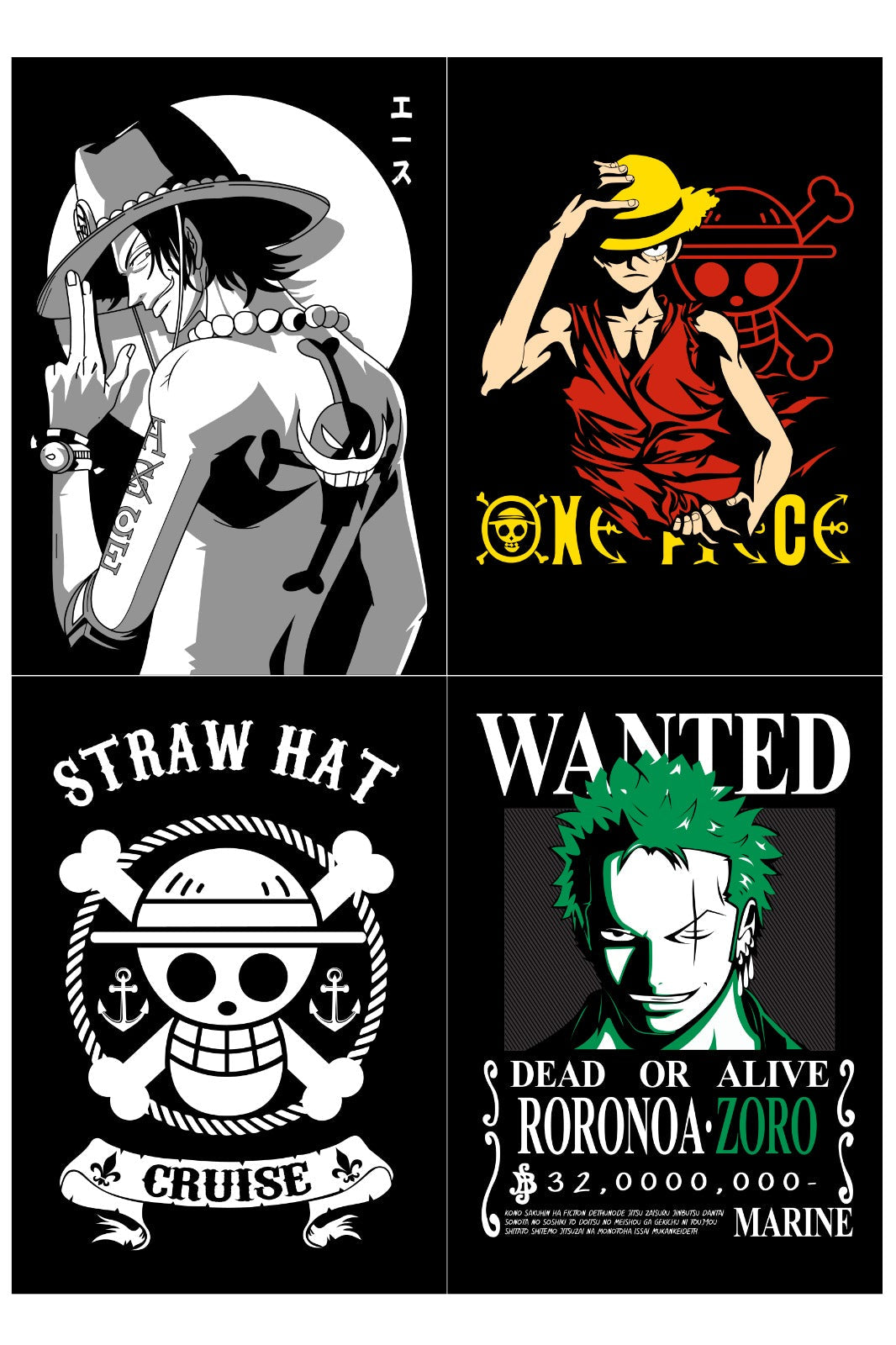 One Piece Anime Posters Collection A5