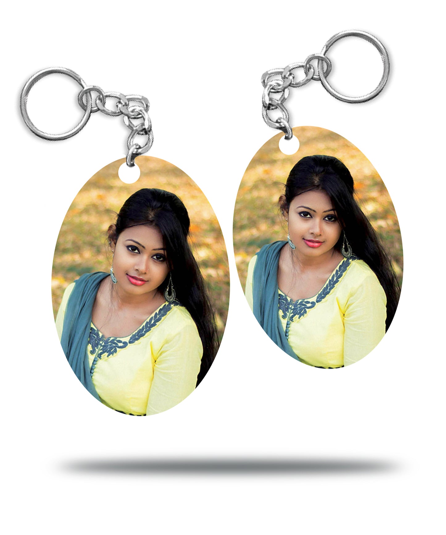 Acrylic Keychain - Long round