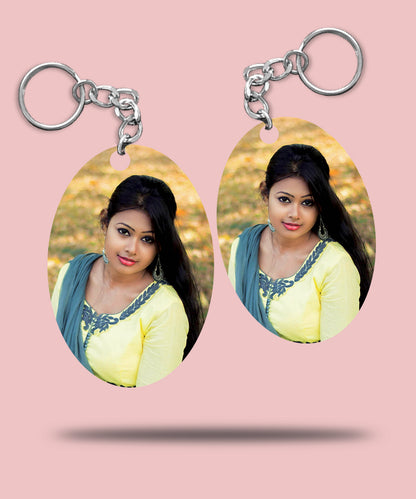 Acrylic Keychain - Long round
