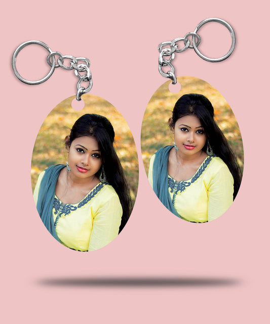 Acrylic Keychain - Long round