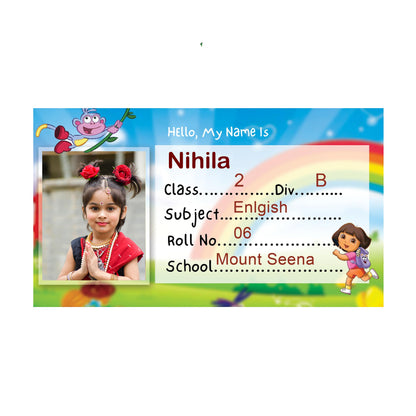 Personalized Name Sticker for Students – Photo + Name