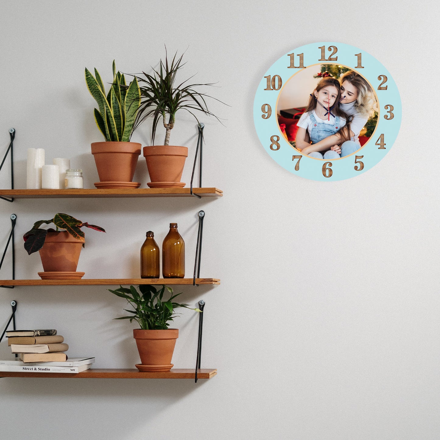 Mom and me - Personalized Acrylic Photo Wall Clock