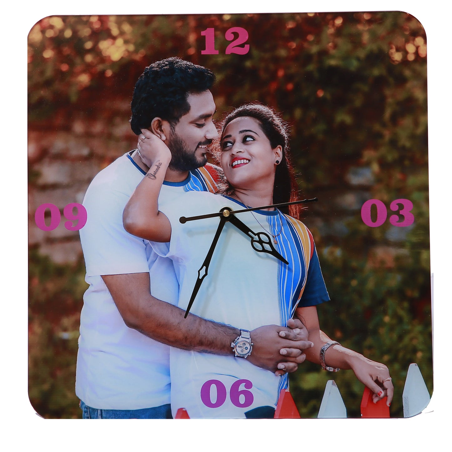 Lush Tick - Personalized Acrylic Photo Wall Clock