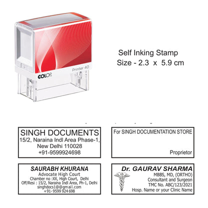 Rectangular Self-Inking Stamps – Durable, Precise & Customizable by COLOP