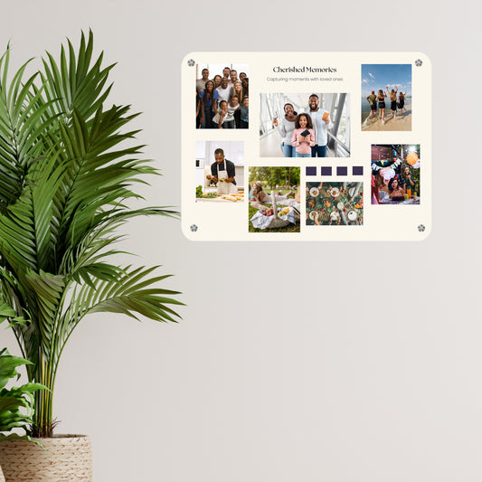 Cherished Memories - Frame less acrylic wall photo collage