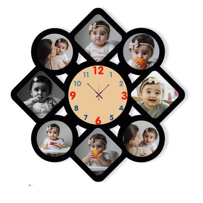 Glimmer Pop - Personalized Acrylic Photo Wall Clock