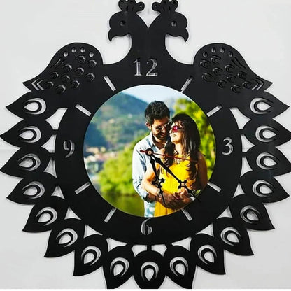 Rosé Time - Personalized Acrylic Photo Wall Clock