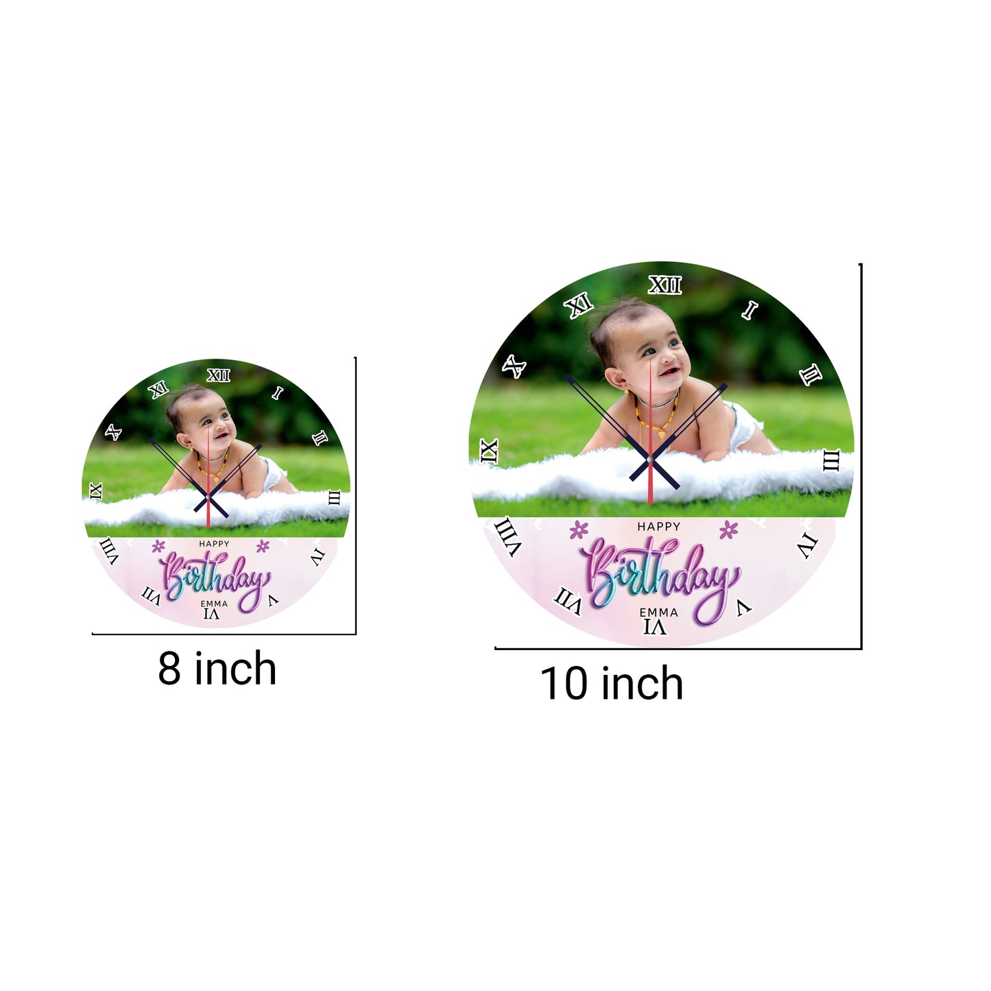 Luna Heart - Personalized Acrylic Photo Wall Clock