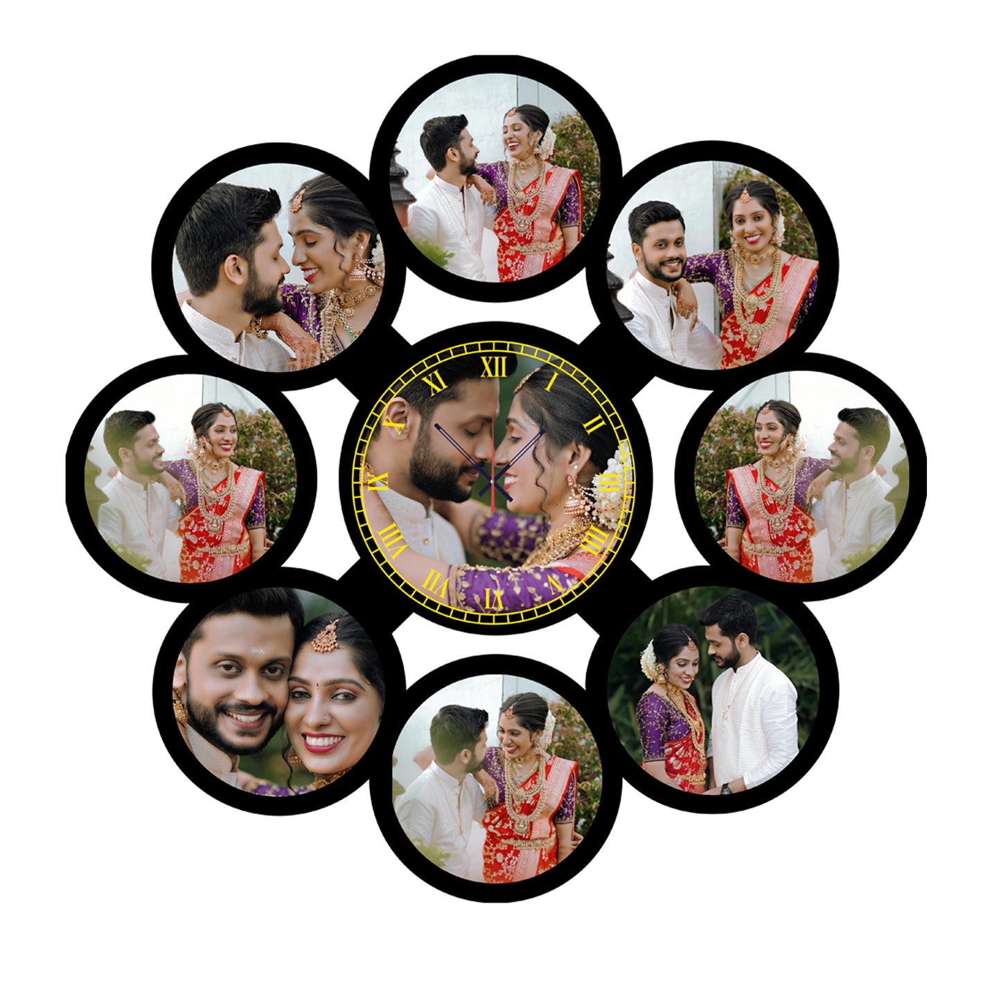 Confetti Time - Personalized Acrylic Photo Wall Clock