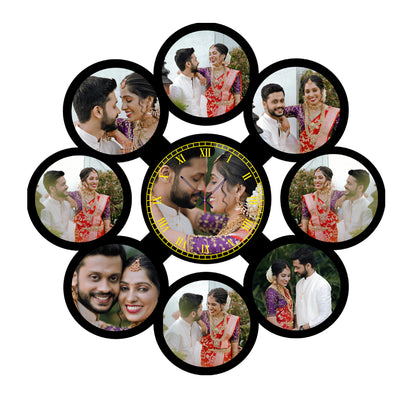 Confetti Time - Personalized Acrylic Photo Wall Clock