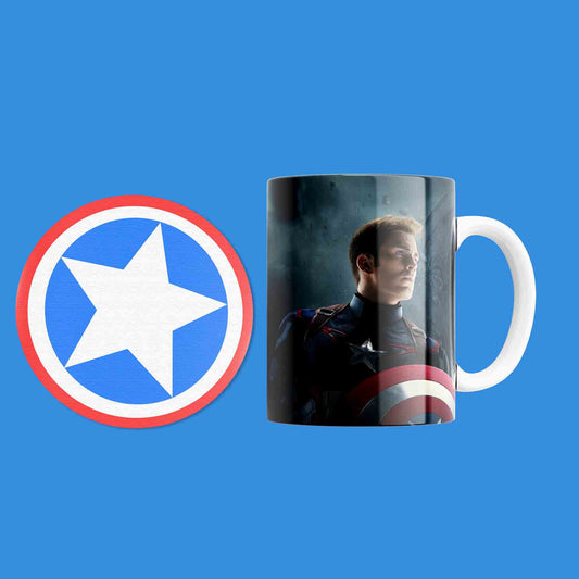 Captain America Mug & Coaster Set