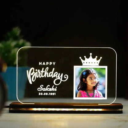LED night lamp with Photo & Text - D2527
