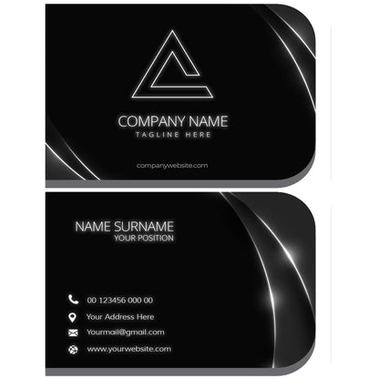 Half Round-Shaped Business Cards