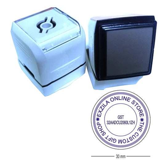 Pre Ink Stamp Medium Round