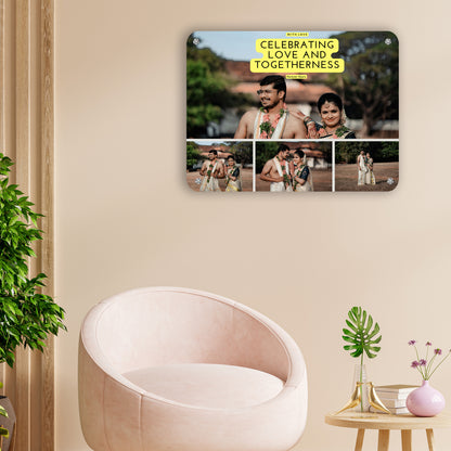 Tied in Time - Frame less acrylic wall photo collage