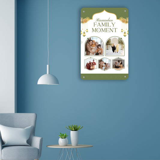Festive Glow Prints - Frame less acrylic wall photo collage