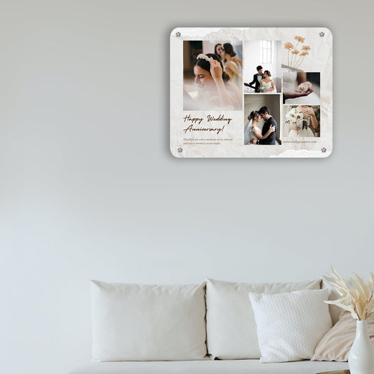 Aesthetic Wedding Photo - Frame less acrylic wall photo collage