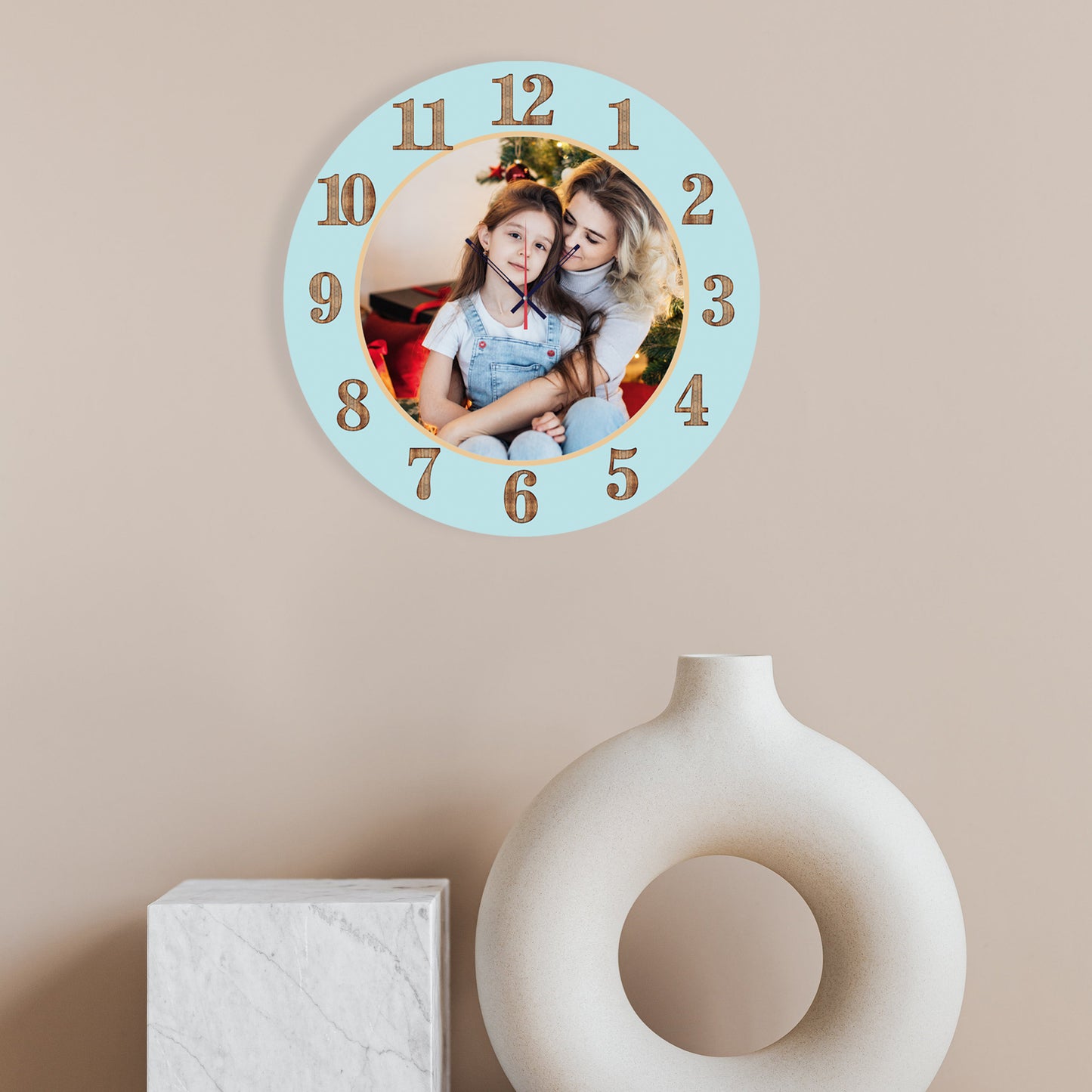 Mom and me - Personalized Acrylic Photo Wall Clock