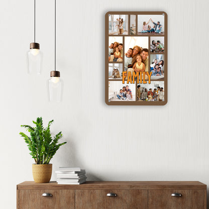 Happy family - Frame less acrylic wall photo collage