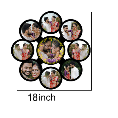 Confetti Time - Personalized Acrylic Photo Wall Clock