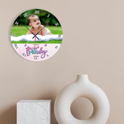 Luna Heart - Personalized Acrylic Photo Wall Clock