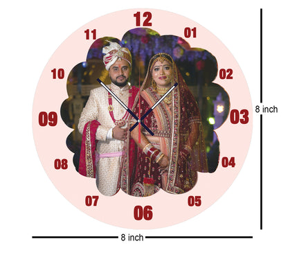 Color Whirl - Personalized Acrylic Photo Wall Clock