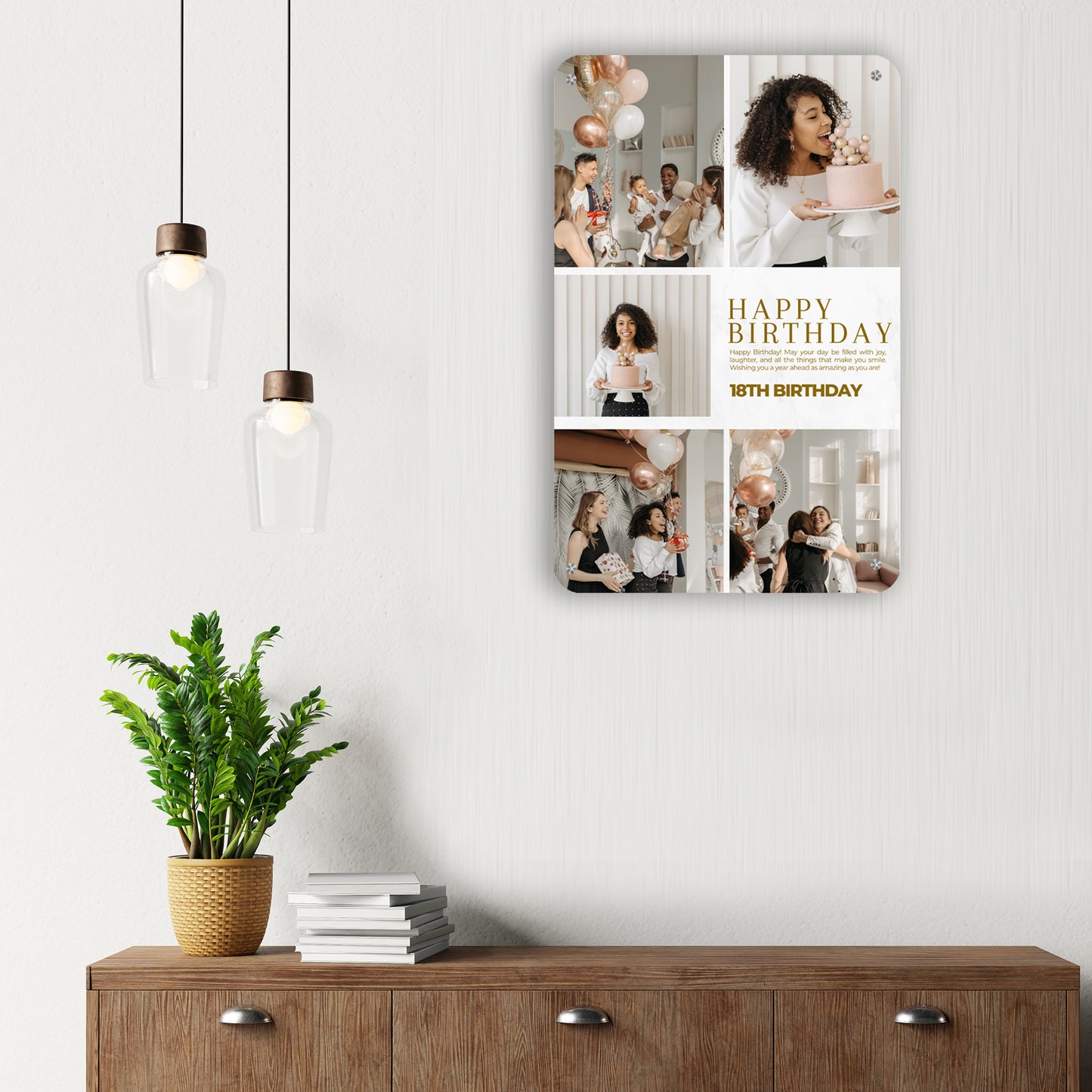 Milestone Moments - Frame less acrylic wall photo collage