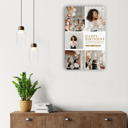 Milestone Moments - Frame less acrylic wall photo collage