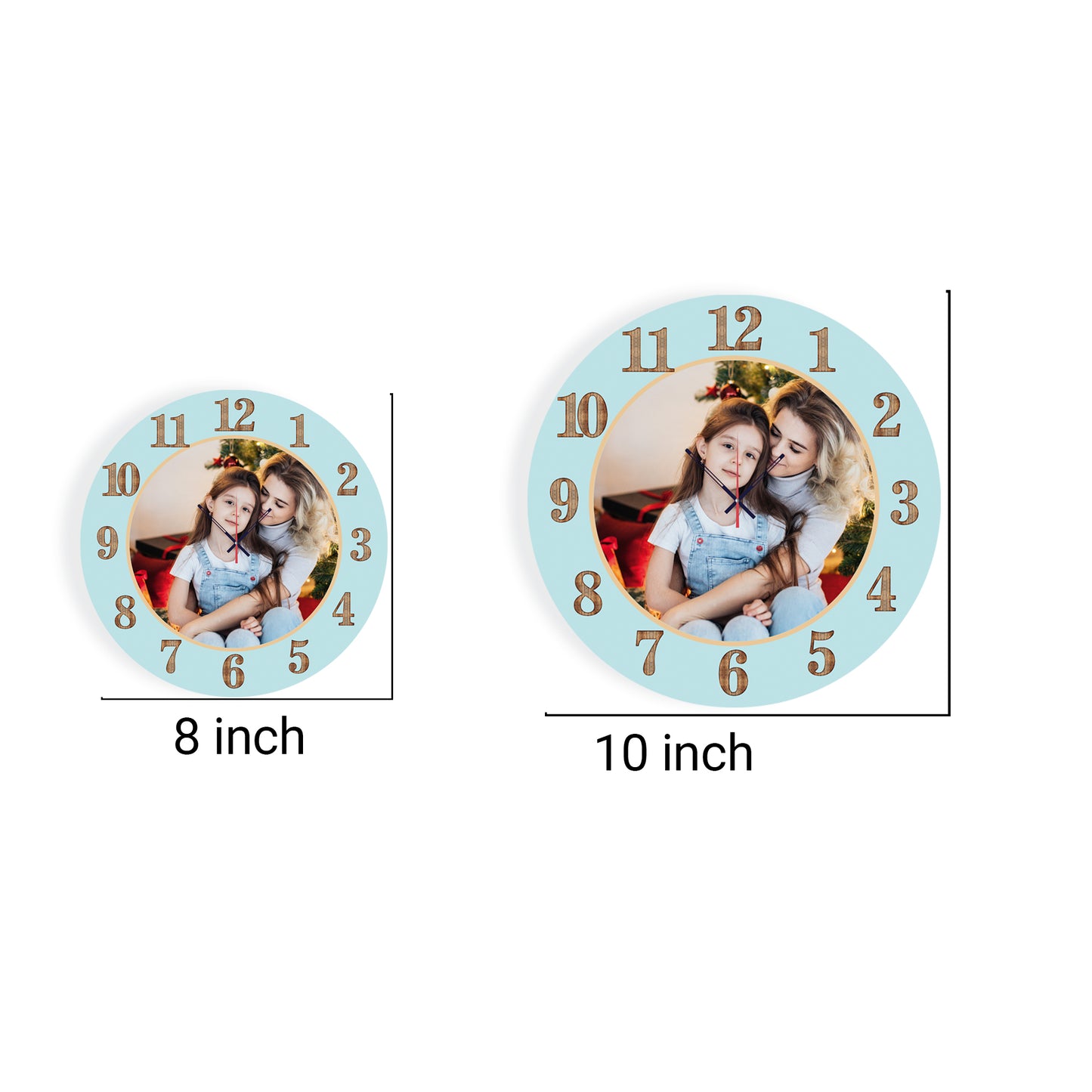 Mom and me - Personalized Acrylic Photo Wall Clock