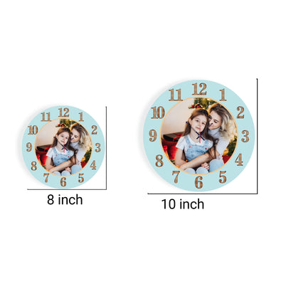 Mom and me - Personalized Acrylic Photo Wall Clock