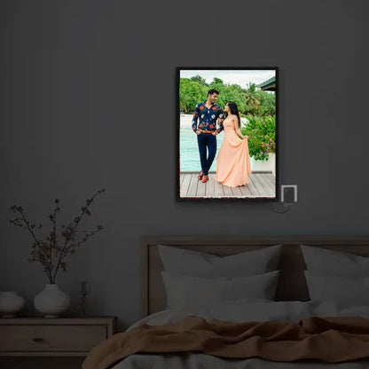 Customized Backlit Photo Frame – Personalized LED Photo Gift