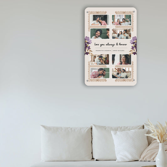 Glow Frame Collage - Frame less acrylic wall photo collage