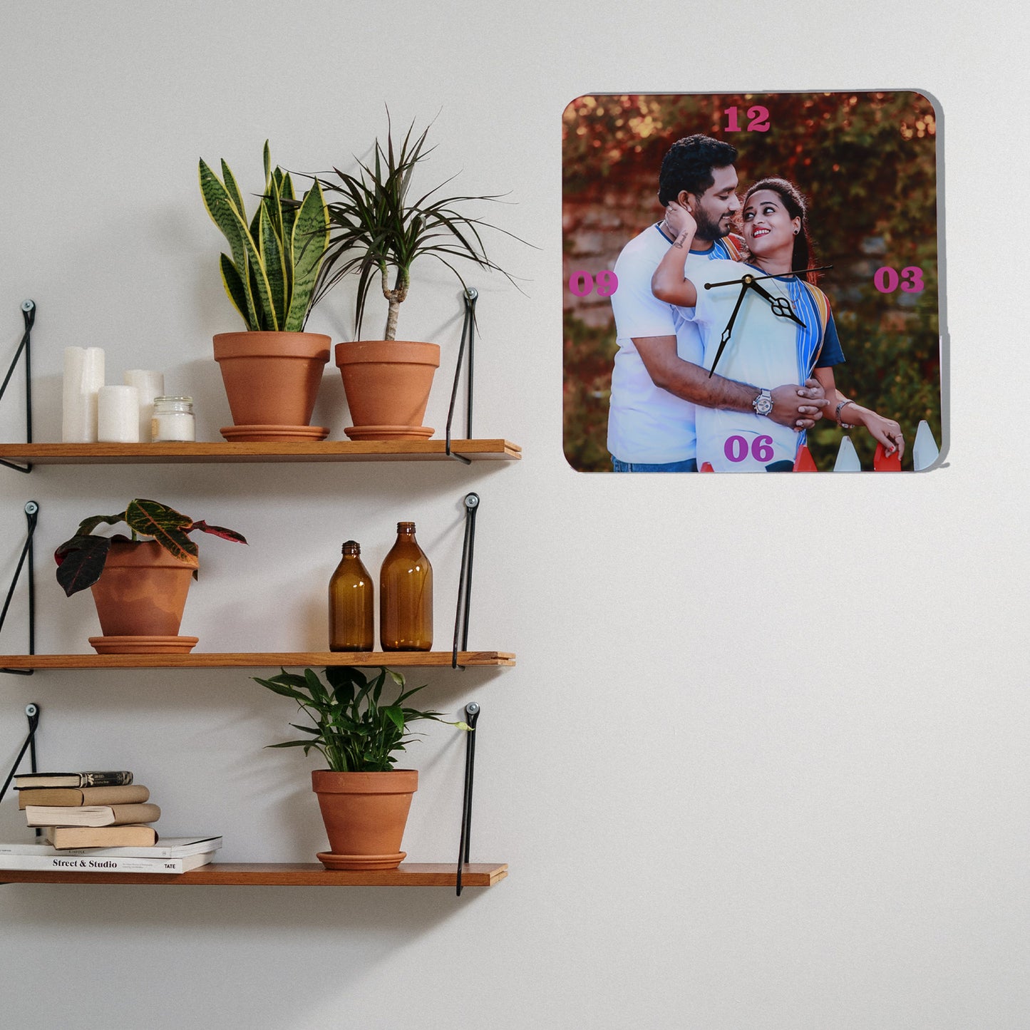 Lush Tick - Personalized Acrylic Photo Wall Clock
