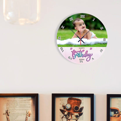 Luna Heart - Personalized Acrylic Photo Wall Clock
