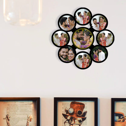 Confetti Time - Personalized Acrylic Photo Wall Clock