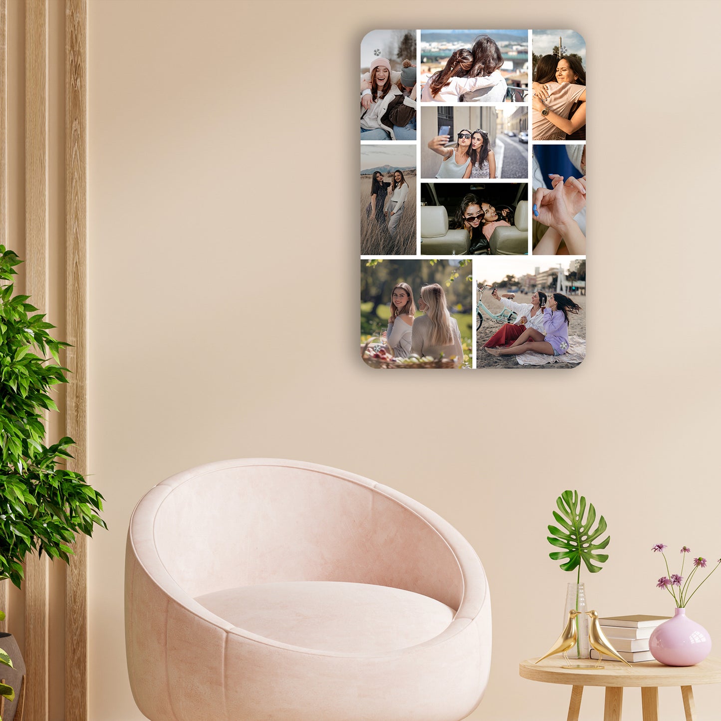 Best Friend - Frame less acrylic wall photo collage