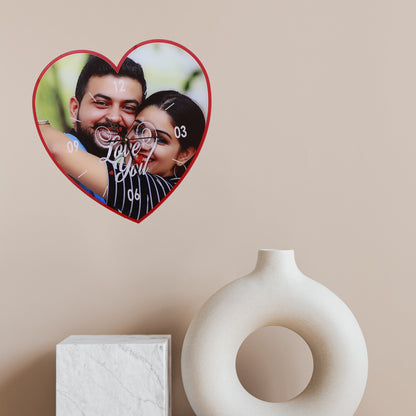 The Evermore - Personalized Acrylic Photo Wall Clock
