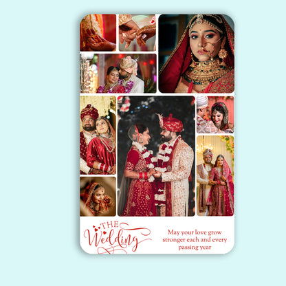 Wedded Moments - Frame less acrylic wall photo collage