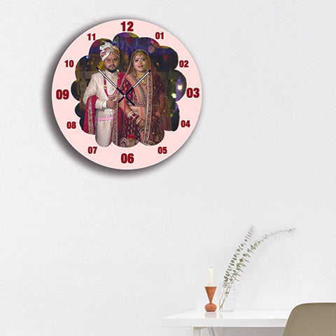 Color Whirl - Personalized Acrylic Photo Wall Clock