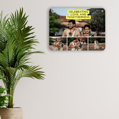 Tied in Time - Frame less acrylic wall photo collage