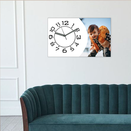 Gleam Joy - Personalized Acrylic Photo Wall Clock