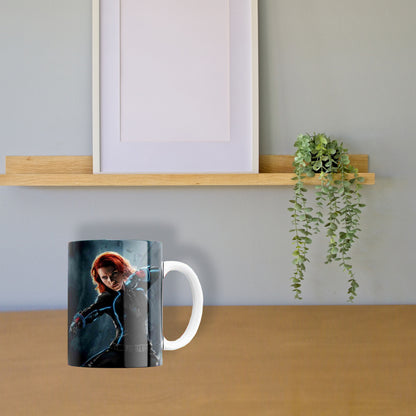 Avengers Superhero Mug & Coaster Set Combo - Black widow