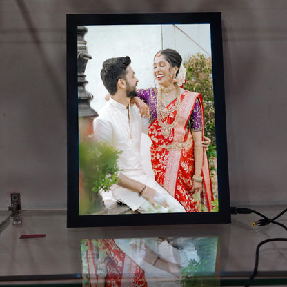 Customized Backlit Photo Frame – Personalized LED Photo Gift