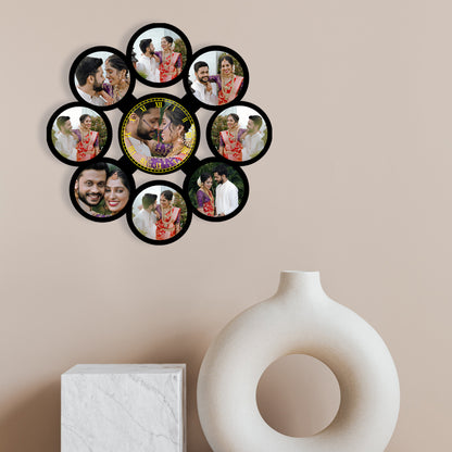 Confetti Time - Personalized Acrylic Photo Wall Clock
