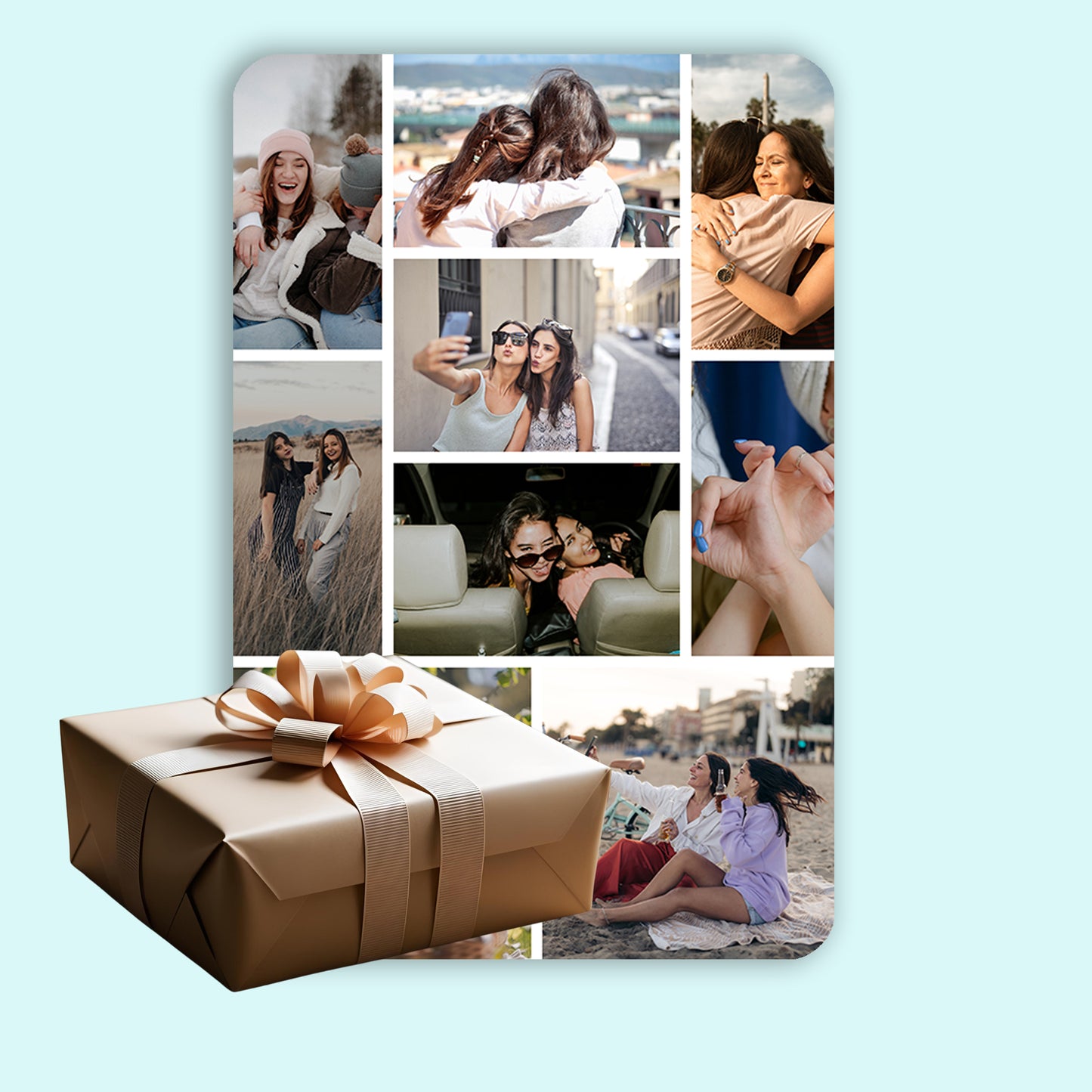 Best Friend - Frame less acrylic wall photo collage