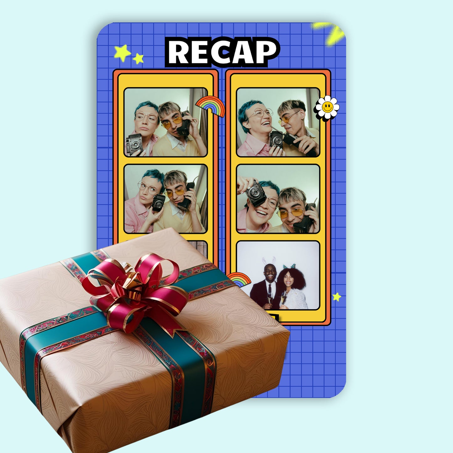 Recap last year - Frame less acrylic wall photo collage